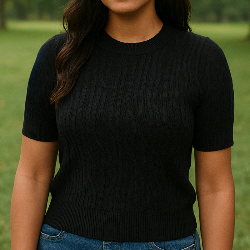 Blusa em Tricô Texturizada Diana