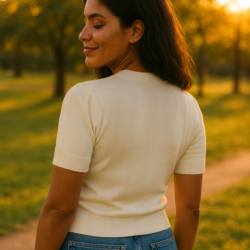 Blusa em Tricô Texturizada Diana