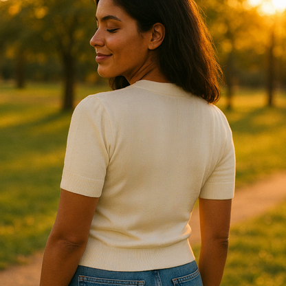 Blusa em Tricô Texturizada Diana