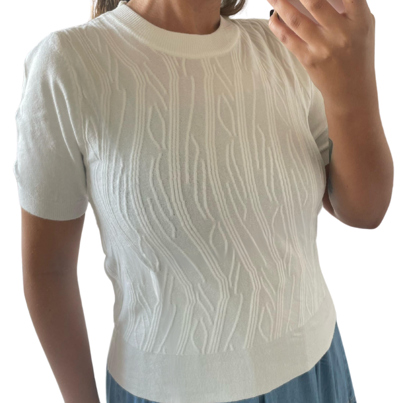 Blusa em Tricô Texturizada Diana