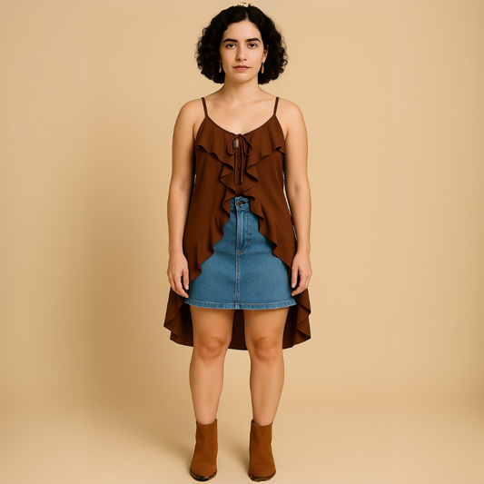 Bata Babado Boho Sara