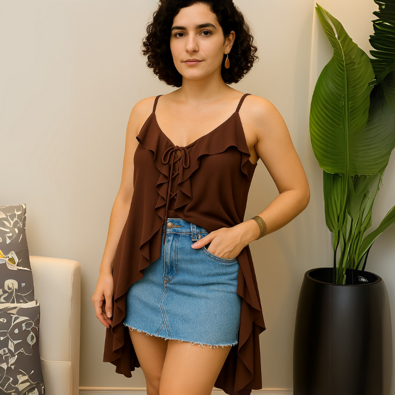 Bata Babado Boho Sara