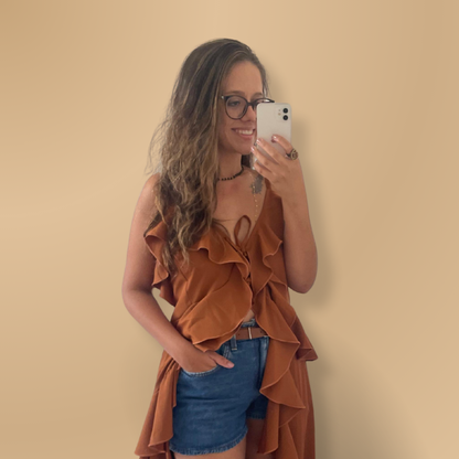 Bata Babado Boho Sara