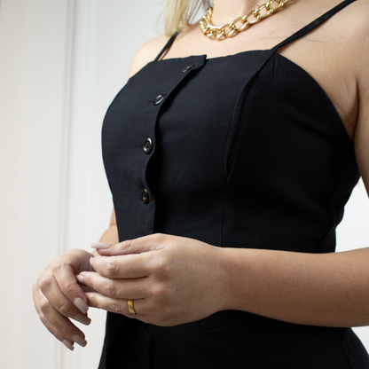 Conjunto Alfaiataria Colete e Short Miranda