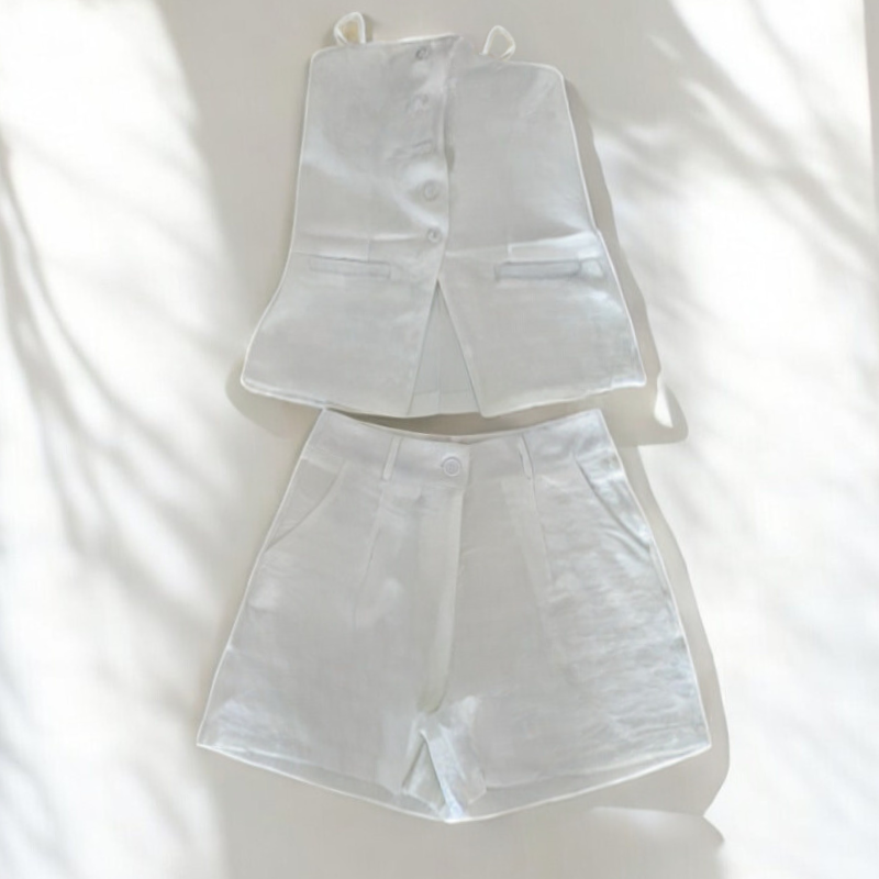 Conjunto Alfaiataria Colete e Short Miranda