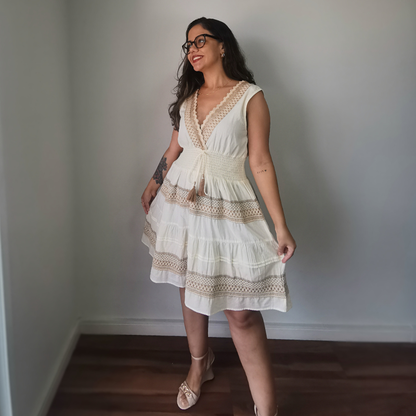 Vestido Curto em Algodão Amara