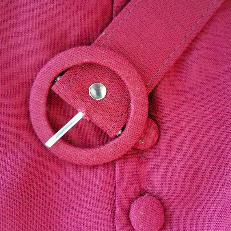 Vestido Midi em Viscose Marsala